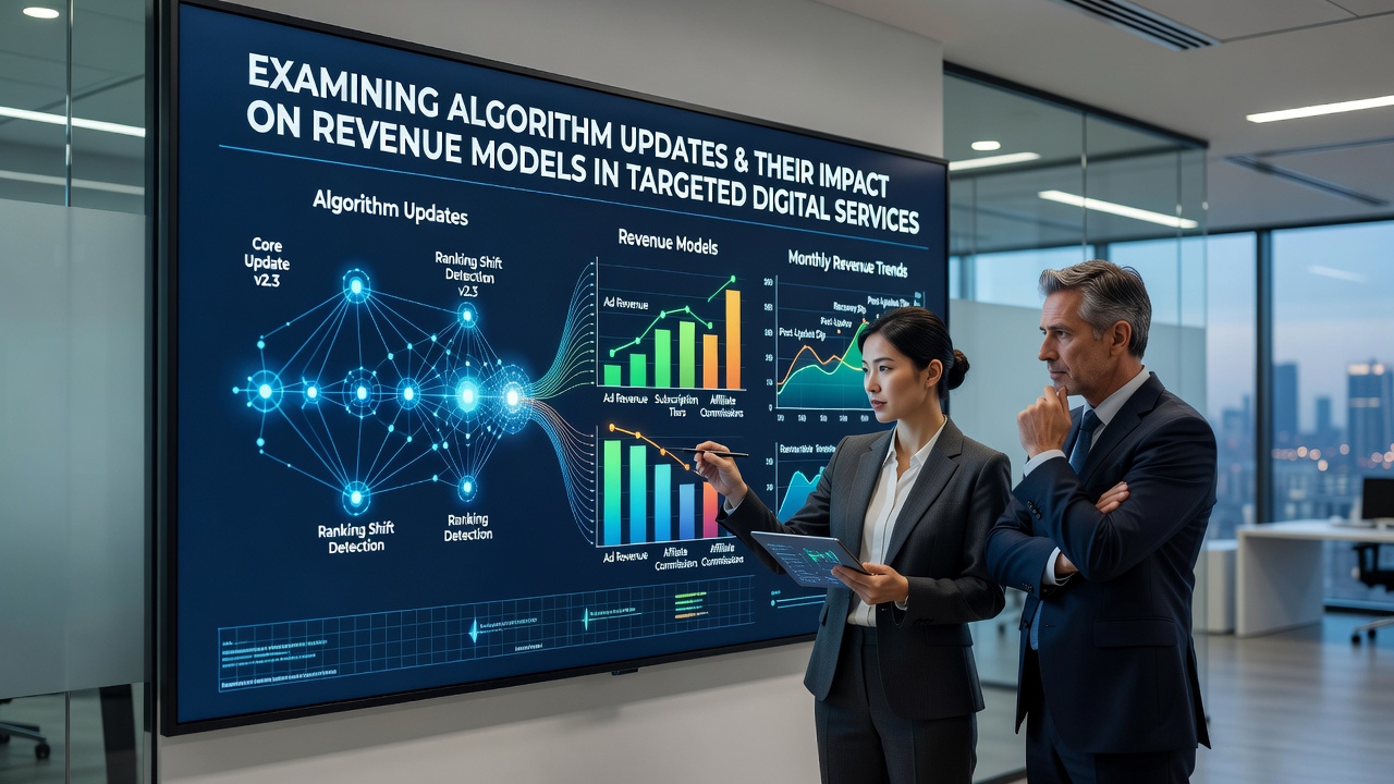 Examining Algorithm Updates and Their Impact on Revenue Models in Targeted Digital Services